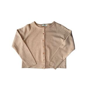 Vintage Stephanie Andrews Wool tan Cardigan